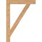 Ekena Millwork Traditional Block Smooth Bracket, Western Red Cedar, 3 1/2"W x 28"D x 40"H BKT04X28X40TRA05SWR - alternate 2